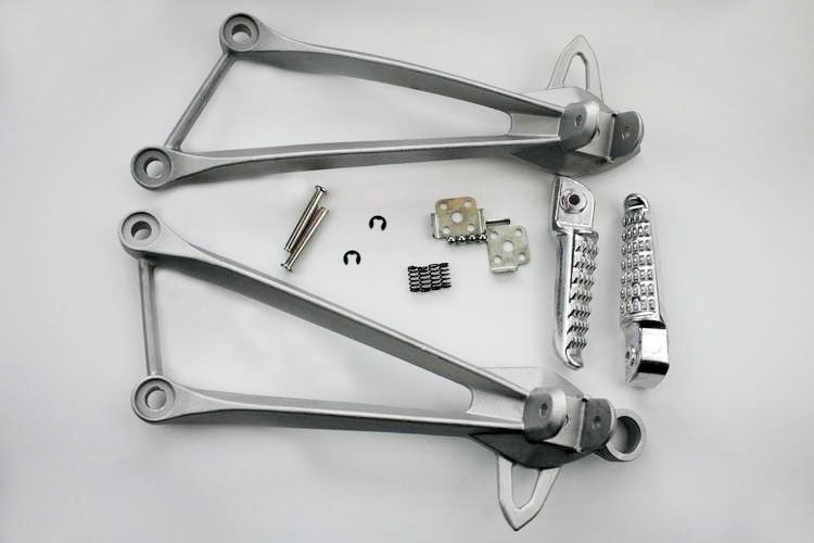 Silver Rear Passenger Foot Pegs Bracket For Kawasaki Zx10R Zx-10R