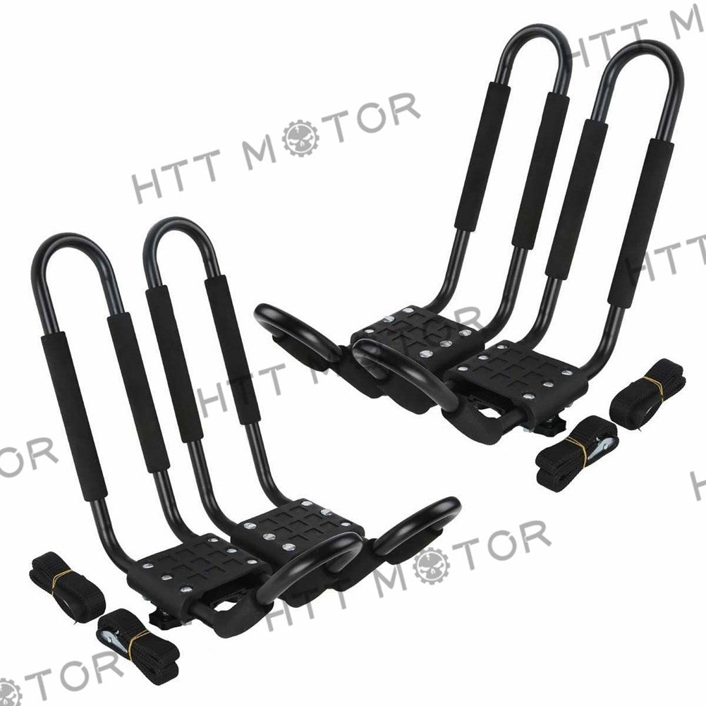 2-Pair Kayak J-Bar Roof Rack – Boat Ski Surf Snowboard Carrier For Car Cross Bars
