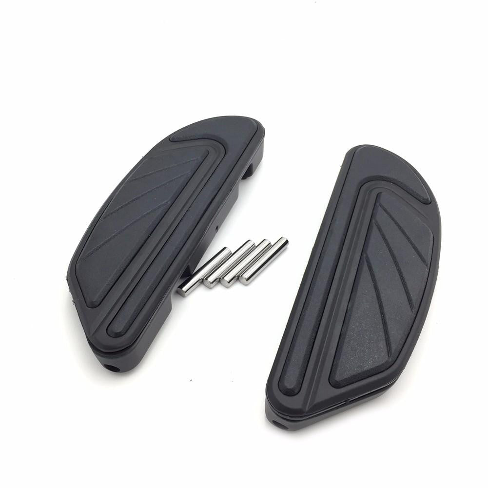 Black Airflow Passenger Footboard Kits For Harley 2006later Dyna/ 200