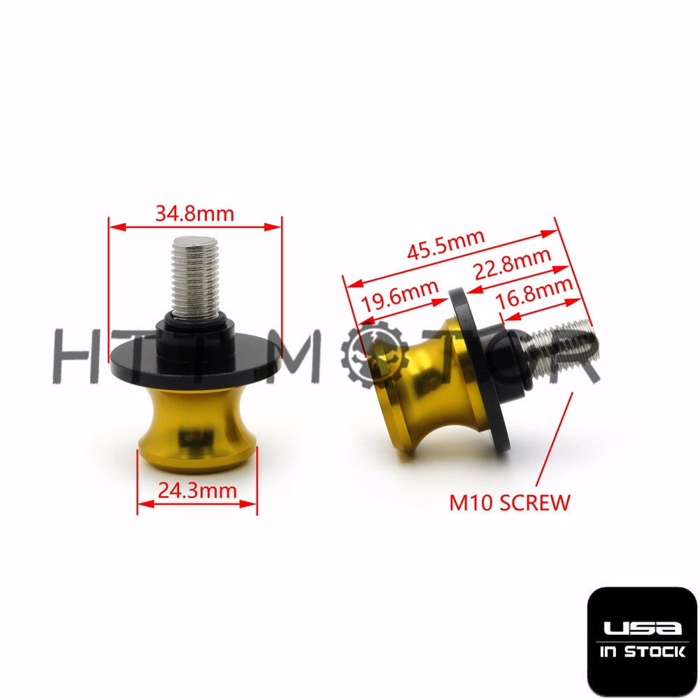 HTTMT- 10mm CNC SwingArm Spools Sliders For Kawasaki Ninja 250R