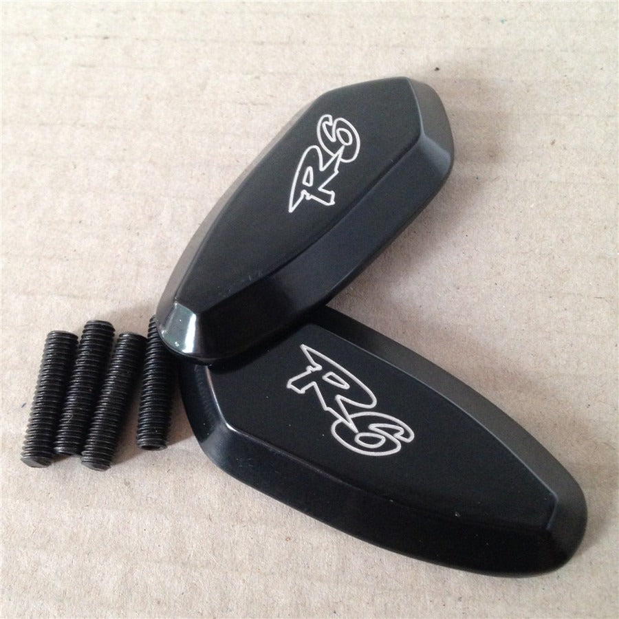 Black Mirror Block-Off Base Plates For 1999-2007 Yamaha R6 / YZF-R6