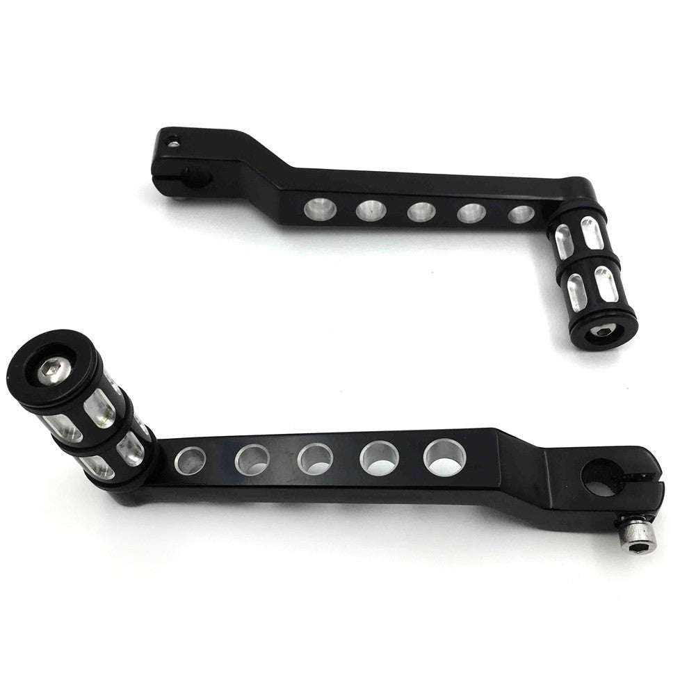 harley davidson gear shift lever HTT- Style 009B- Motorcycle Black Aluminum Heel Toe Shift Levers/Gear Shift Pedal Levers w/ Shifter Pegs For Harley Davidson Trike 2008 and later