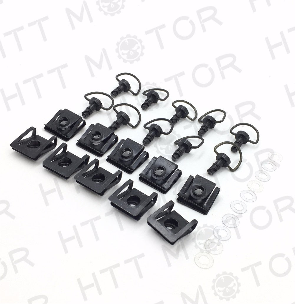 HTT 10 Dzus Style Motorcycle Quick Release 1/4 Turn Fairing