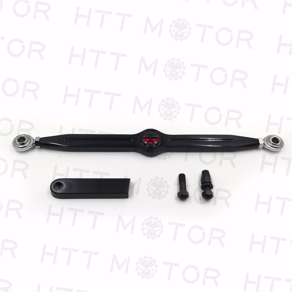 Httmt Black Gear Shift Linkage Skull For Harley Road King 19942024 Softail 8624 Trik