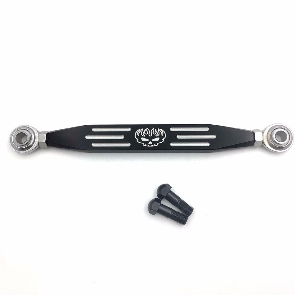 harley davidson gear shift linkage Black Grooved Flame Skull Short Gear Shift Linkage For Harley Forty Eight XL1200X/ SuperLow XL883L