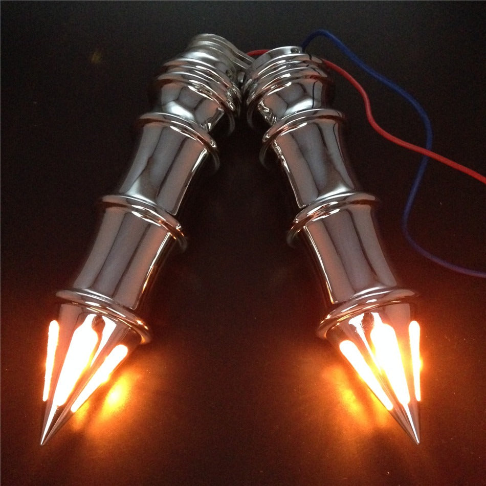 Spike Hand Grip for Turn Signals for Kawasaki Vulcan 500 800 900 1500 1600 2000, image size:950x950
