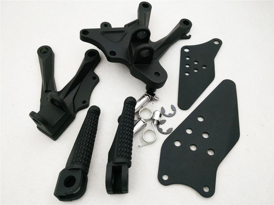 Front Rider Foot Rest Pegs Brackets For 2006 2007 2008 2009 2010