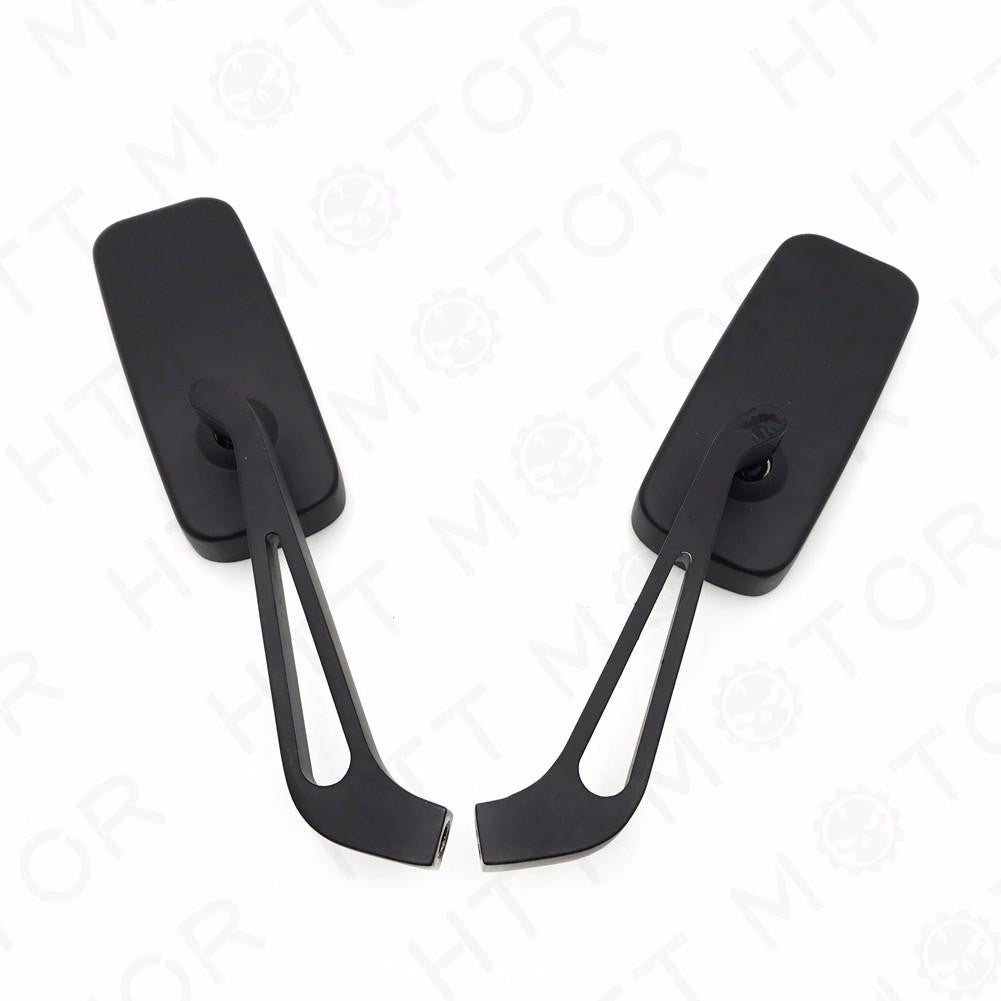 Black Motorcycle Rearview Mirrors for Honda Suzuki Chopper Bobber Cruiser 8-10mm Black Motorcycle Rearview Mirrors for Honda Suzuki Chopper Bobber Cruiser 8-10mm