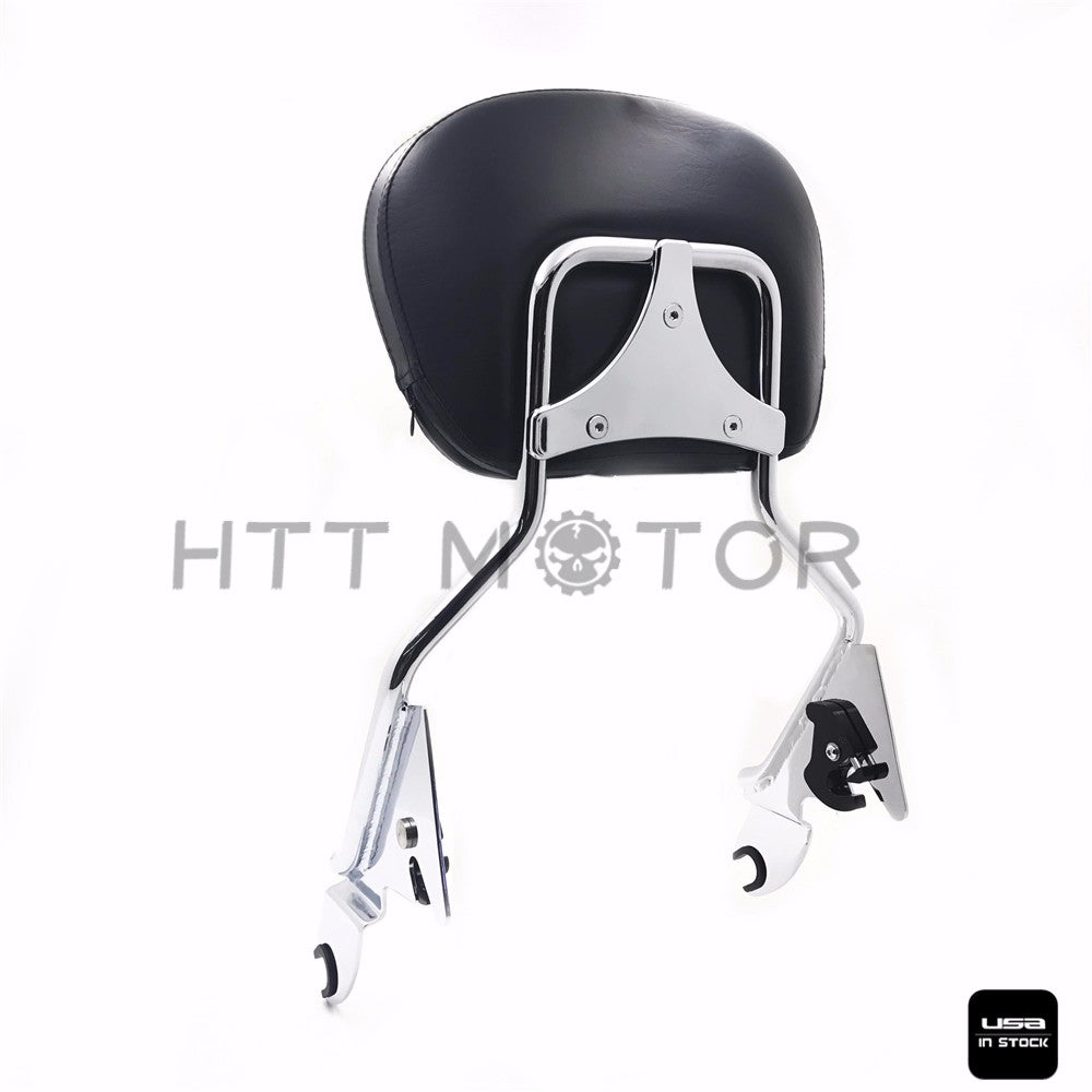 Plug-in Driver Backrest Pad For Harley Road Street Glide 2009-22 2023 2024 2025