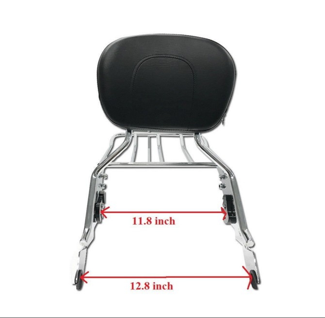 Sissy Bar Luggage Rack AW Fits For Harley Davidson Electra Glide Ultra Limited 14-25 Chrome Craftride