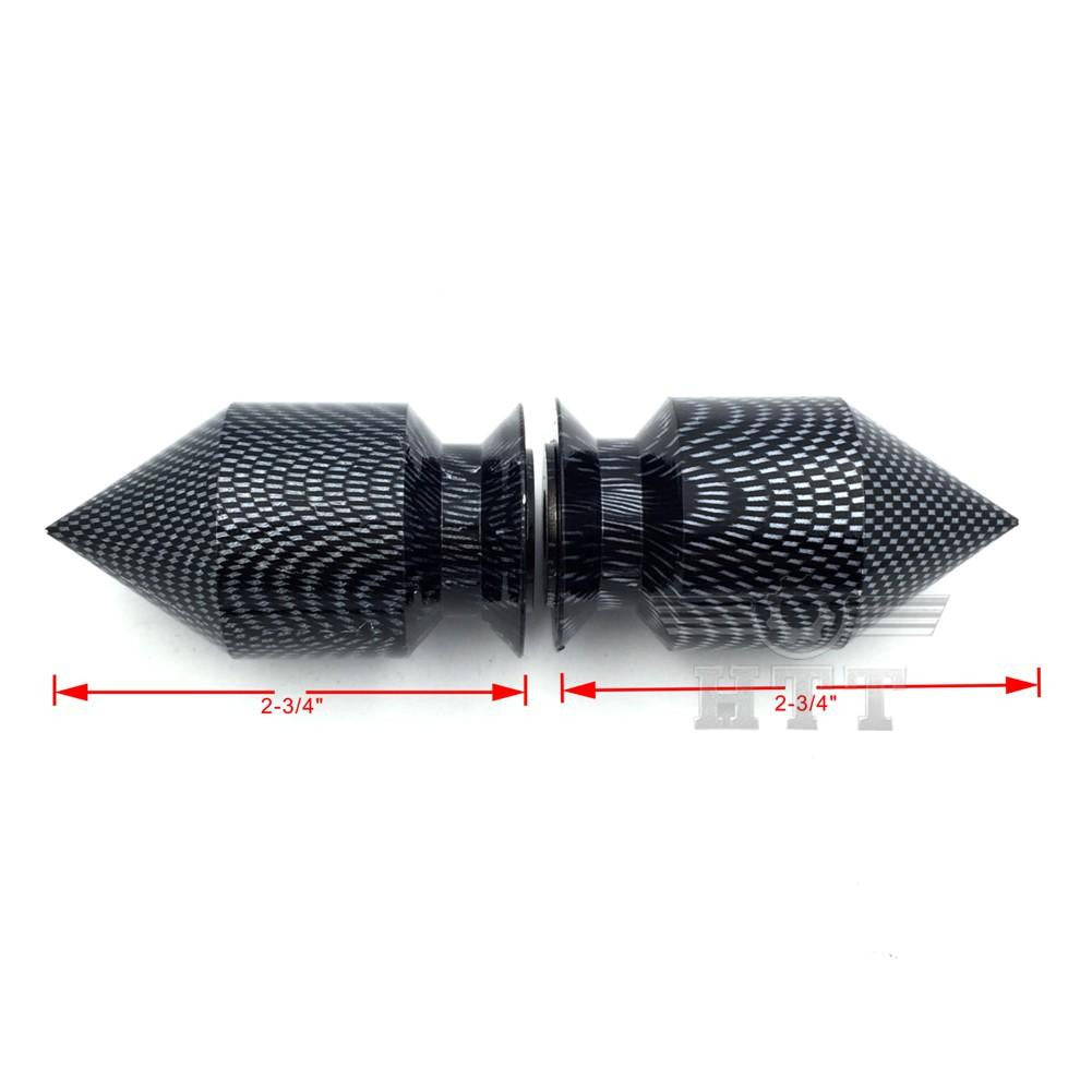 Black Spiked Swingarm Spool Sliders For Kawasaki Ninja ZX-6R
