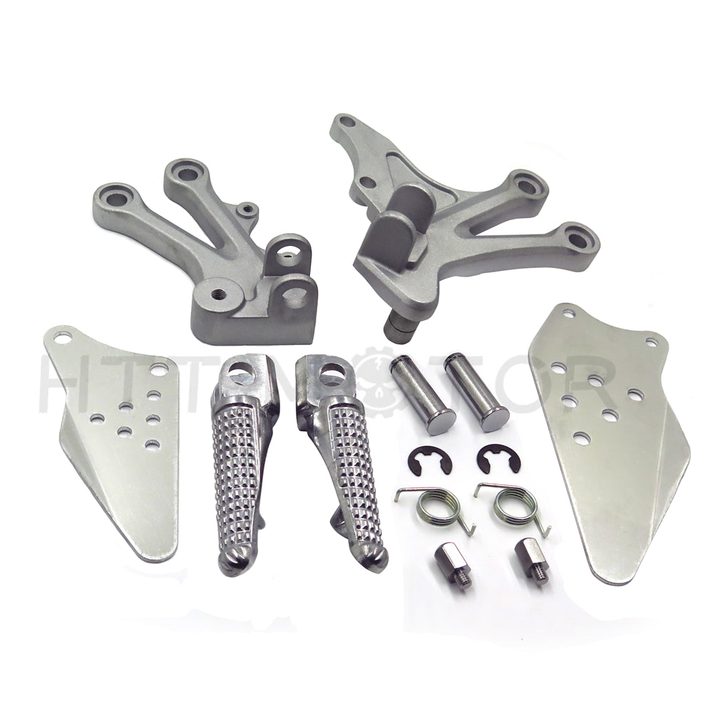 HTTMT- SILVER FRONT RIDER FOOT REST PEG BRACKET FOR Kawasaki Ninja