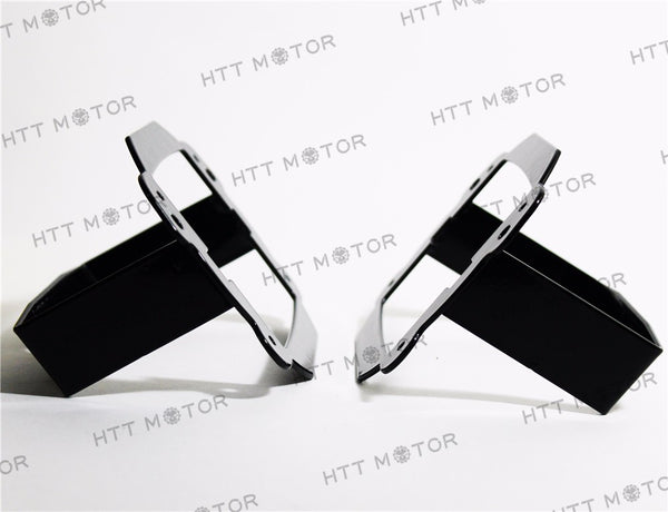 HTTMT- Fog lamp Location Mounting Brackets For 2007-2017 Jeep Wrangler JK Unlimited Black