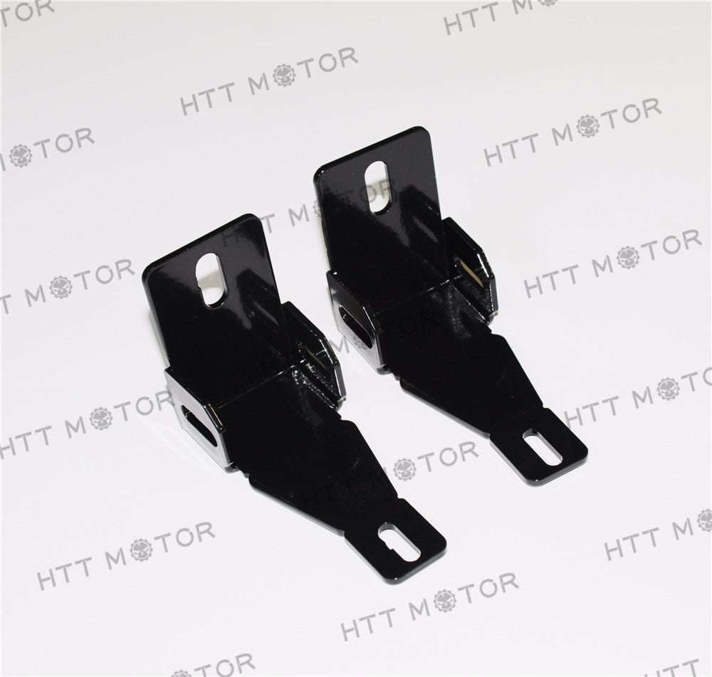 HTTMT- Fog Lamp Mounting Brackets For 1999-2016 Ford F-250 F-350 F-450 Super Duty Black