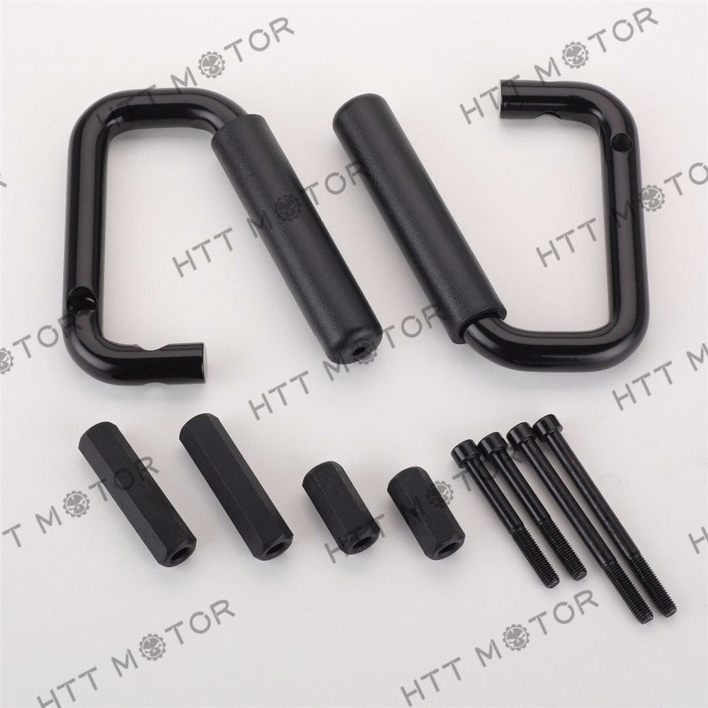 HTTMT- 2??Front Grab Handle Bars Black Handles for 07-17 Jeep Wrangler JK 2 Door&4 Door