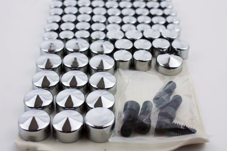 HTT- Chrome Bolts Toppers Caps for 2007 2008 2009 2010 2011 2012 2013 ...
