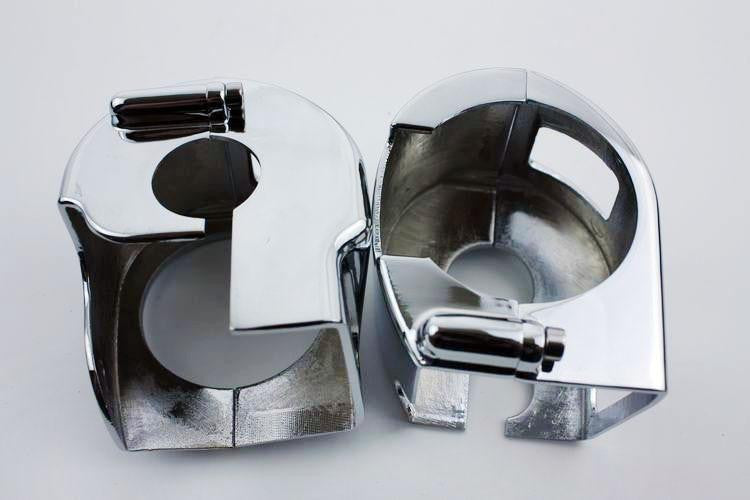 HTT Chrome Switch Housing Cover For All Yamaha V-Star XVS 650 Classic and Silverado Models (Excludes Custom Models)