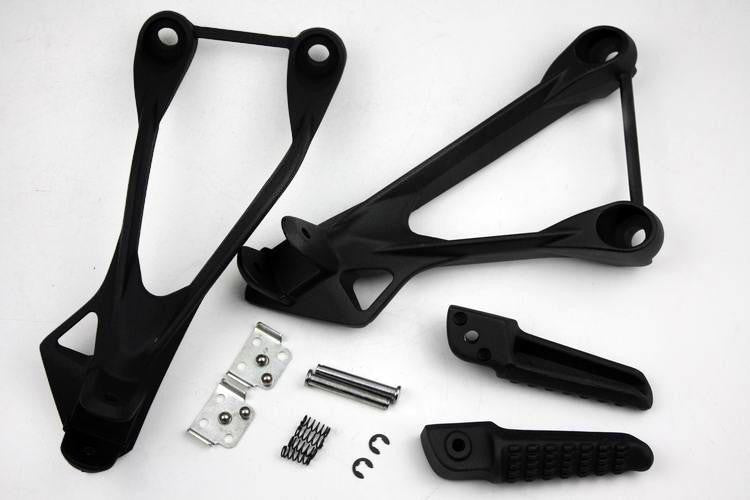 Black Rear Passenger Foot Peg Bracket Fit For Kawasaki Zx6R 2005 2006 2007 2008