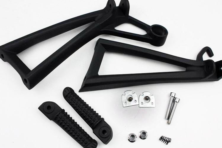 Black Passenger Foot Peg For Yamaha Yzf R6 R6S 2003-2006 2007 2008 2009 2010