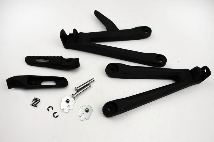 Black Rear Passenger Foot Pegs Bracket Fit For Honda Cbr600Rr Rr 2005 2006