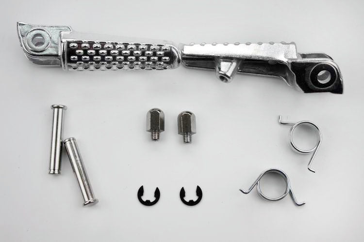 Silver Front Foot Peg Bracket Set For Honda CBR600RR 2003-2006 - Aluminum Alloy Replacement