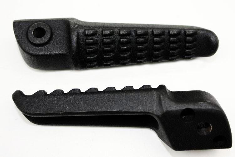 Black Rear Foot Pegs Footrest Fit For Kawasaki Zx6R Zx10R Zx-6R Zx-10R