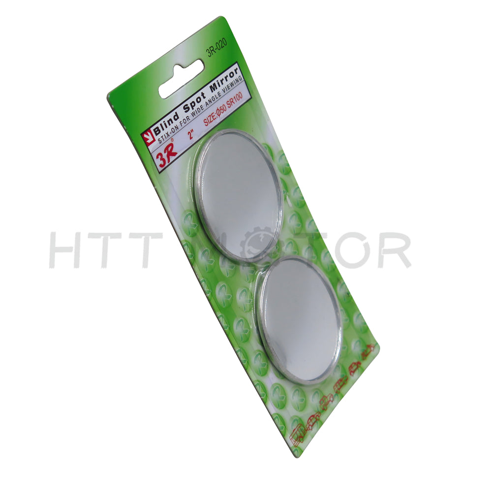 HTTMT- PAIR 2"UNIVERSAL ROUND STYLE CONVEX BACK/REAR TOW SIDE VIEW BLIND SPOT MIRROR
