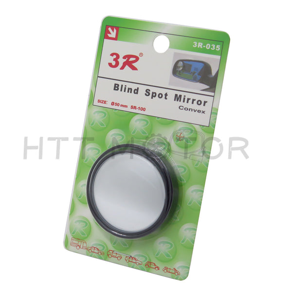 HTTMT- 2 Pcs Universal 2" Round Angle Convex Rear Side View Blind Spot Mirror for Car