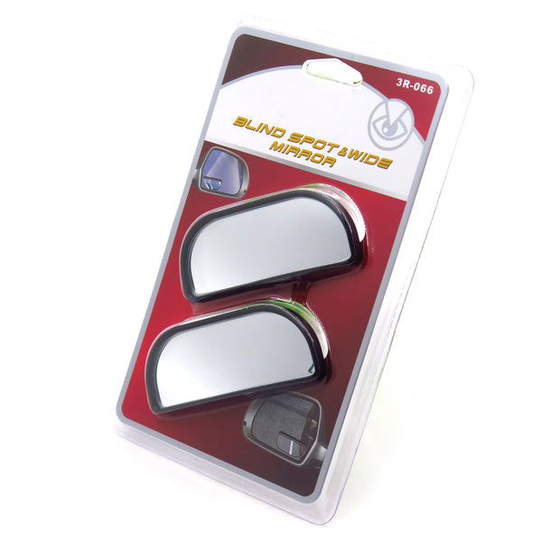 HTTMT- 2x Adjustable Stick On Rear View Auxiliary Blind Spot Mirror Wide Angle for Car