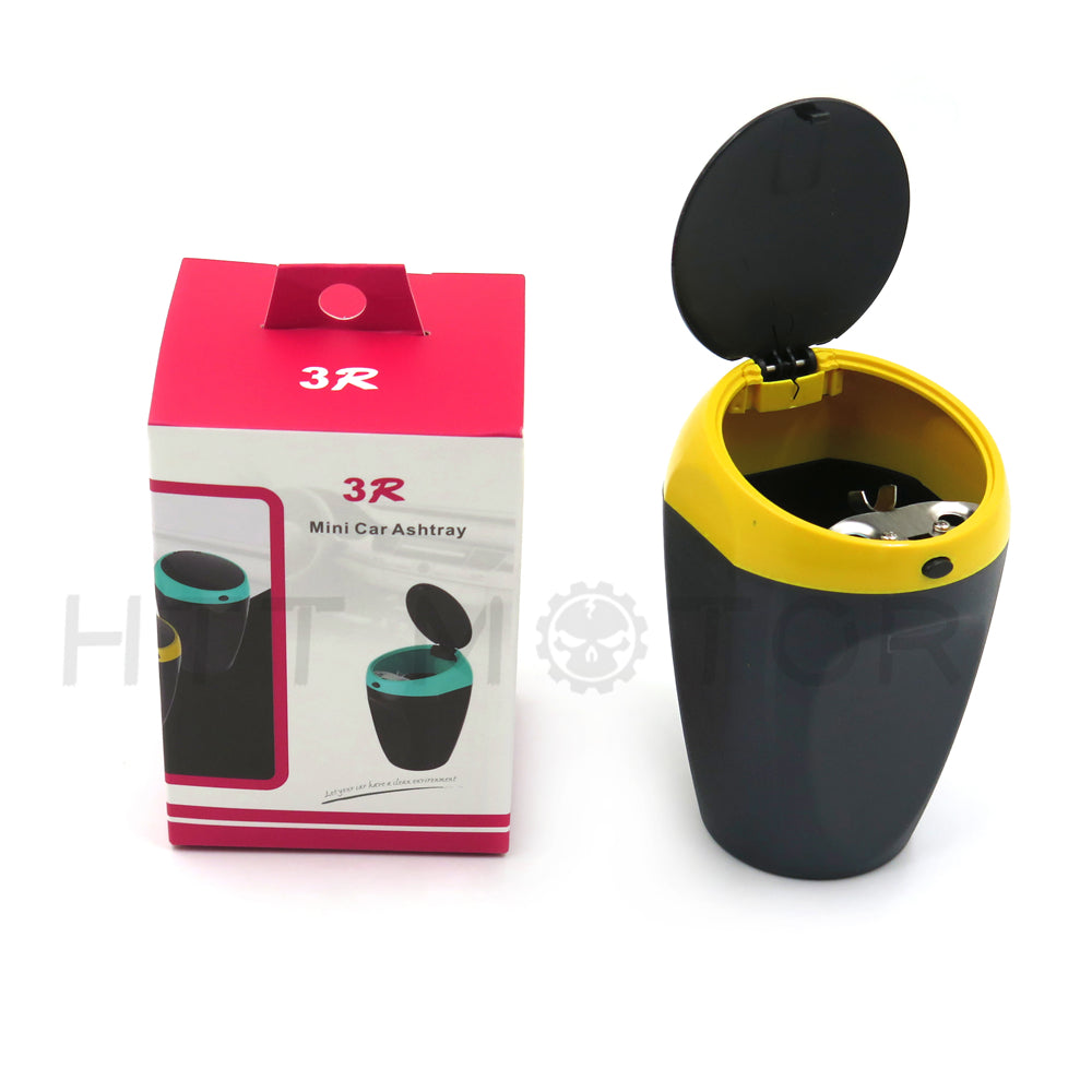 HTTMT- Cigarette Auto Car Bucket Self Extinguishing Ashtray Home Butt Yellow Cup Holder