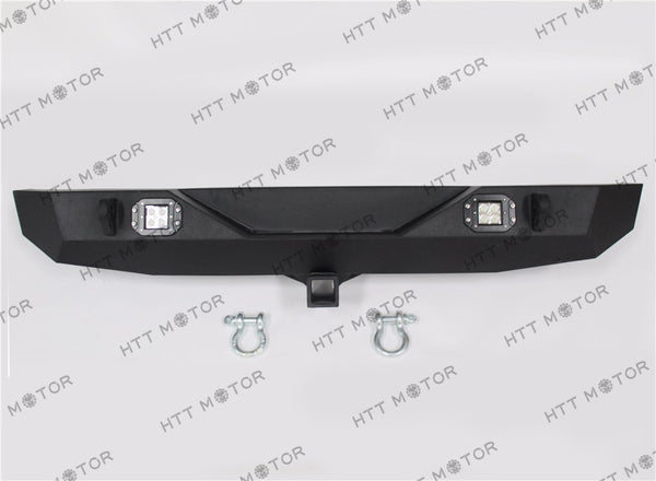 HTTMT- Rock Crawler Rear Bumper w/2 LED lights for 2007-2017 Jeep Wrangler JK wtb