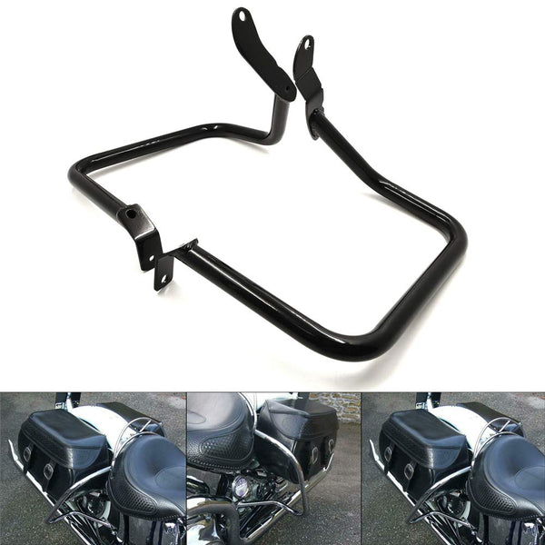 HTTMT- Rear Saddlebag Guard Rail Crash Bar Compatible with Harley HD Softail FLST FLSTC 2000-2012