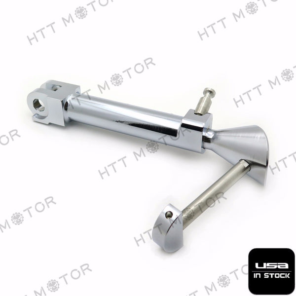 HTTMT- CNC Adjustable Kickstand Side Stand Chrome For 2009-2014 YAMAHA Star Vmax V-Max