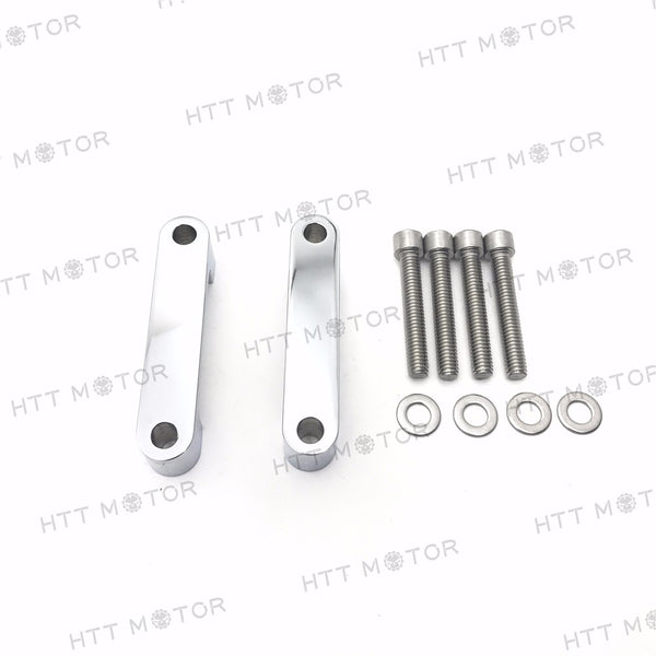 HTTMT- Front Fender Bracket Spacer For Harley 30" Fender 96-13 FLHT/FLHR/FLTR/07-13 FLHX Chrome
