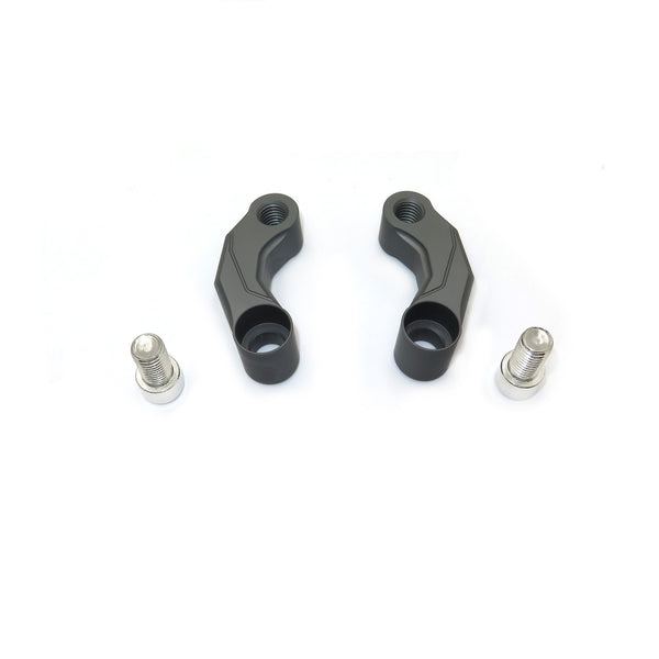 HTTMT- Motorcycle GRAY Mirror Relocation Extension Adapter For BMW F 800GS 13+ R 1200GS LC 13-15 - HTT Motor