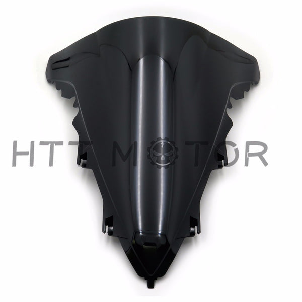 HTTMT- 2009-2014 YAMAHA YZF-R1 YZF R1 SMOKE BLACK DOUBLE BUBBLE WINDSCREEN WINDSHIELD - HTT Motor