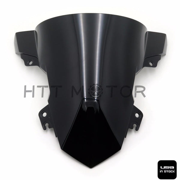 Double Bubble Windshield Windscreen For BMW S1000RR 2015-2017 Black - HTT Motor
