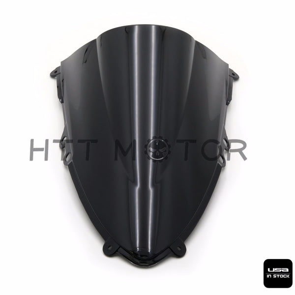 SMOKE BLACK DOUBLE BUBBLE WINDSCREEN WINDSHIELD FOR 2012-2014 DUCATI 899 1199 - HTT Motor
