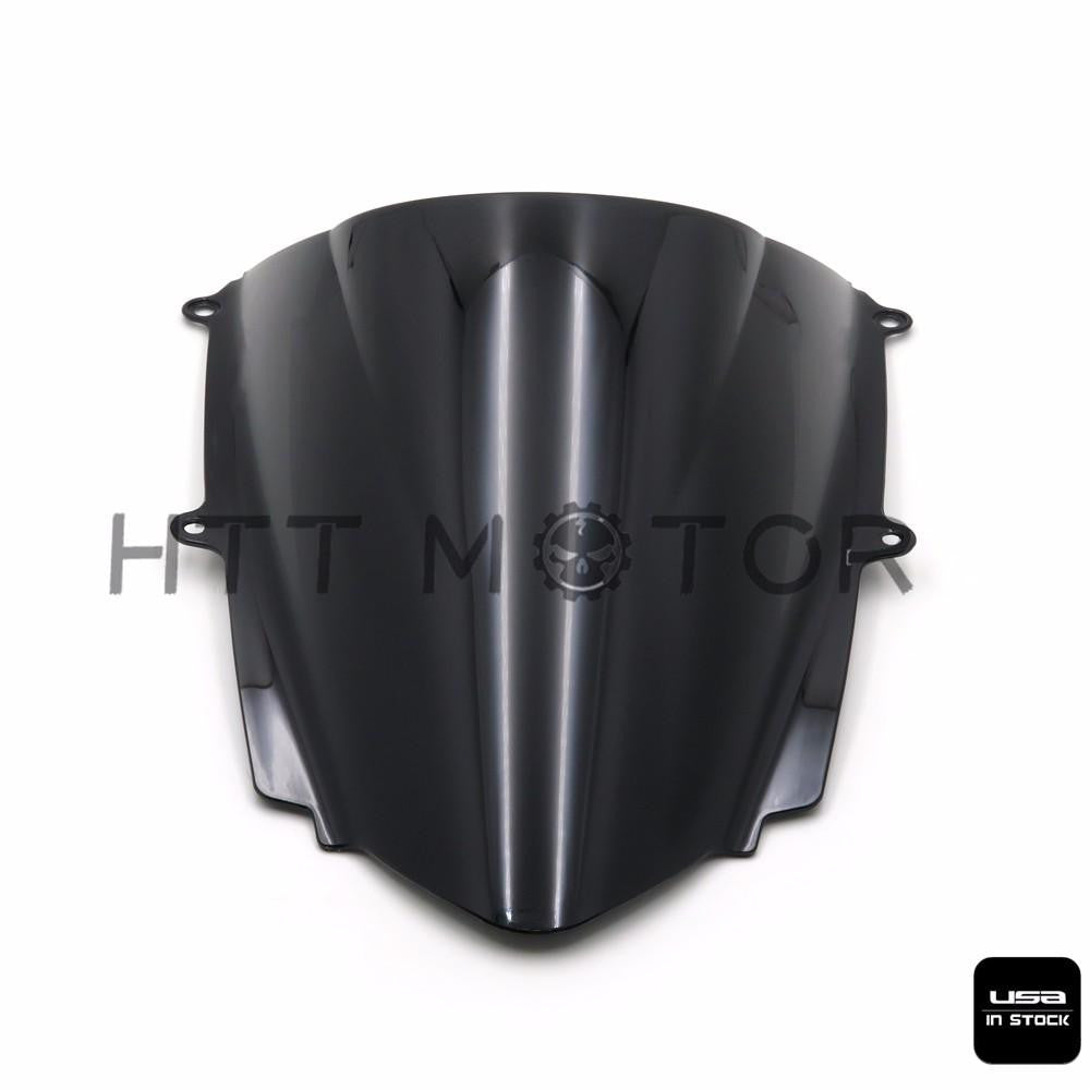 Black Motorcycle Windshield Windscreen For Triumph Daytona 675 2013 2014 2015 - HTT Motor