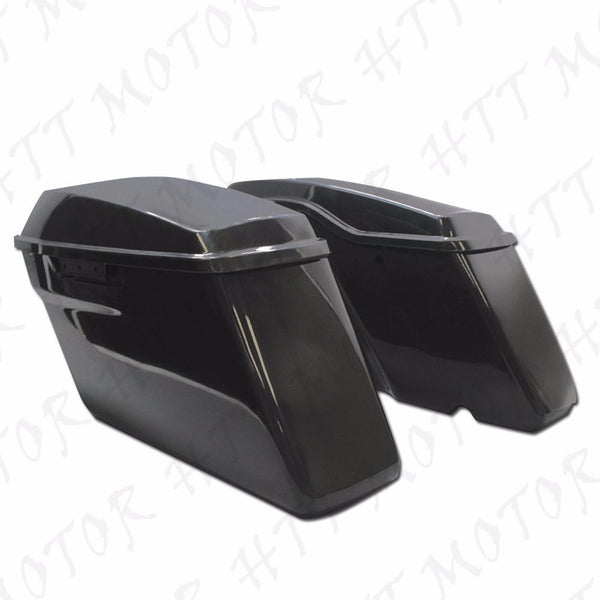 Unpainted Regular Hard Saddlebag w/ Lids For Harley Touring Models 2014-later - HTT Motor