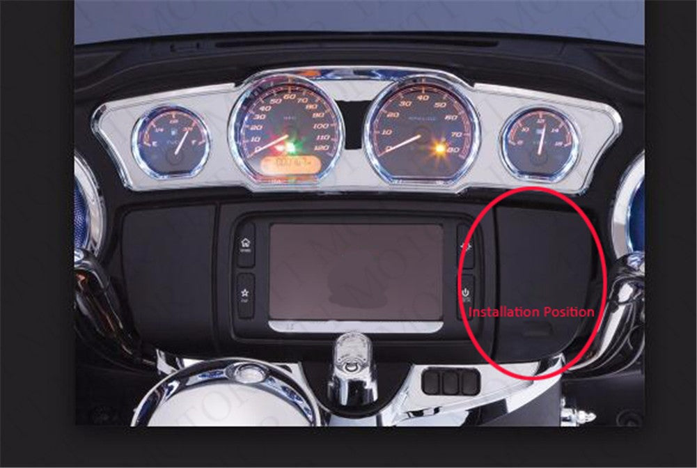 Speedometer Right Side Cover Upper Inner Fairing Cowl For Harley Electra '14-'UP - HTT Motor