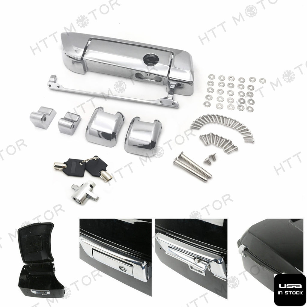 HTTMT- Tour Pak Pack Trunk Latches Key Fit Harley Davidson Touring Ultra-Classic 14-UP