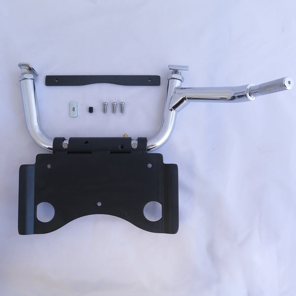 HTT Chrome Adjustable Center Stand For Harley Electra Glide Road King Street Glide FLT FLH Touring Models 2009-up