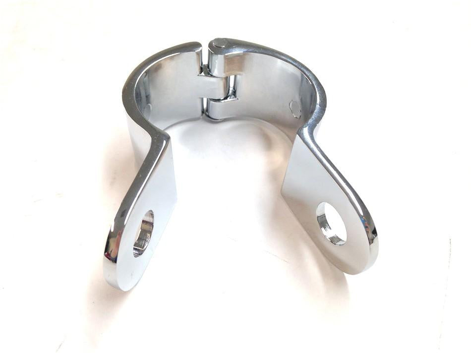 HTT Chrome 1" Engine Guard Longhorn Footpeg Clamps Replacement