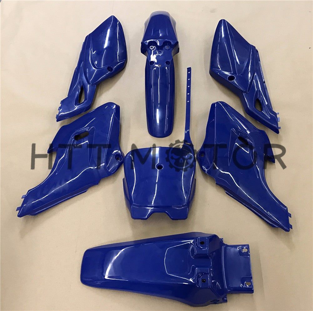 HTTMT- 7 PCs Blue Plastic Fairing Body Cover Kits For Baja Dirt Runner 125