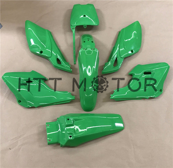 HTTMT- 7 PCs Green Plastic Fairing Body Cover Kits For Baja Dirt Runner 125