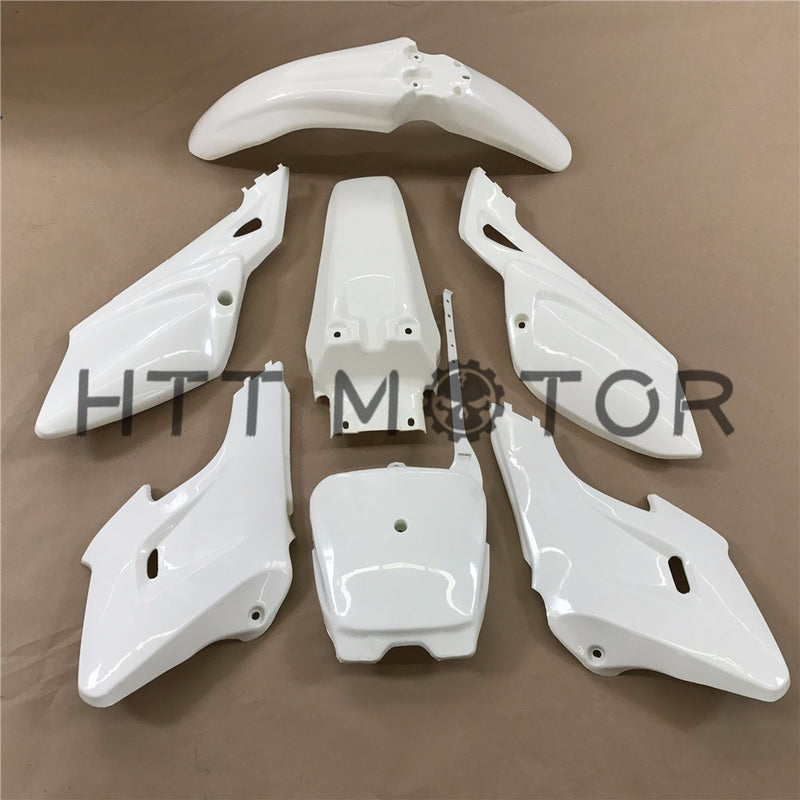 HTTMT- 7 PCs White Plastic Fairing Body Cover Kits For Baja Dirt Runne