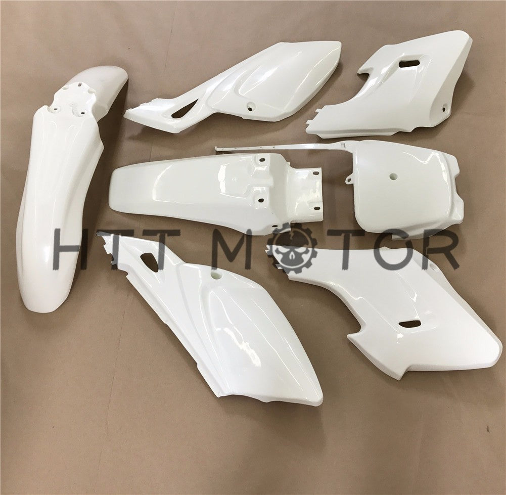 HTTMT- 7 PCs White Plastic Fairing Body Cover Kits For Baja Dirt