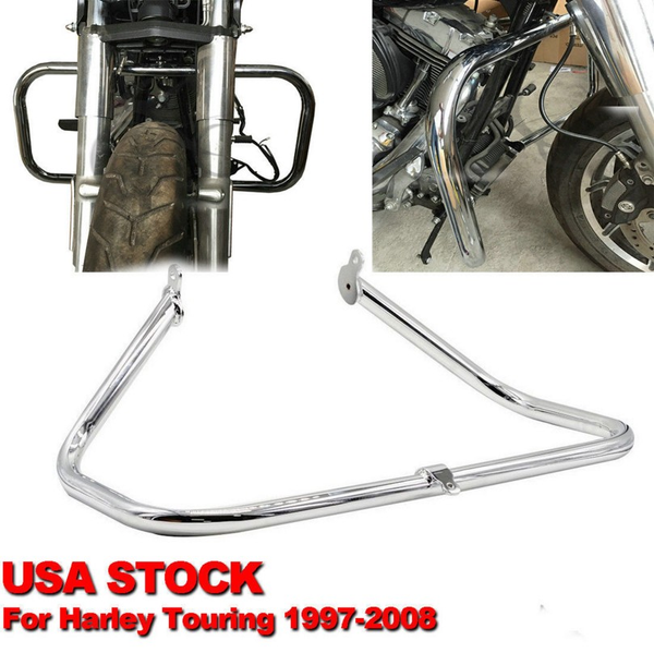 HTT Chrome Highway Rail Engine Guard Crash Bar For Harley Touring 1997-2008 (Road King FLHR/ Ultra Limited FLHTK/ Electric Glide standard FLHT)