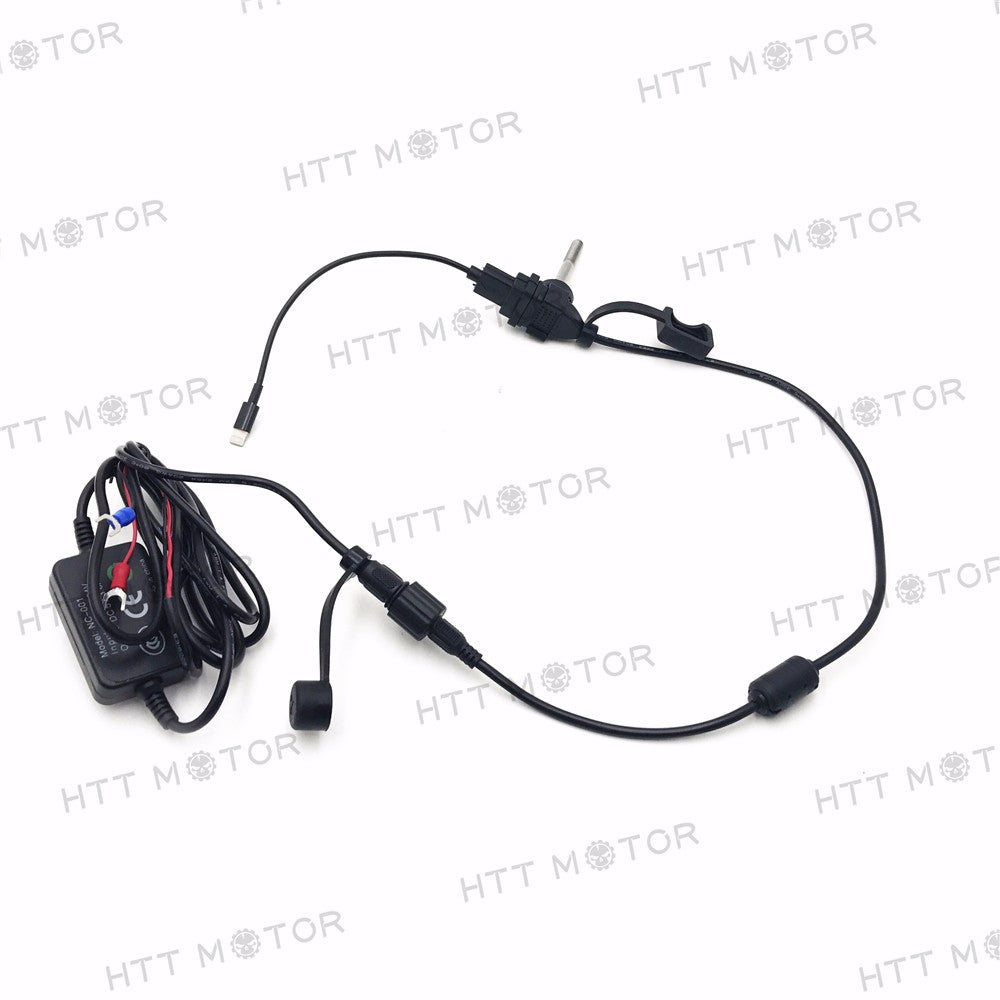 HTTMT- Waterproof USB Motorcycle Mobile Phone GPS Power Supply Port Socket Charger 12V